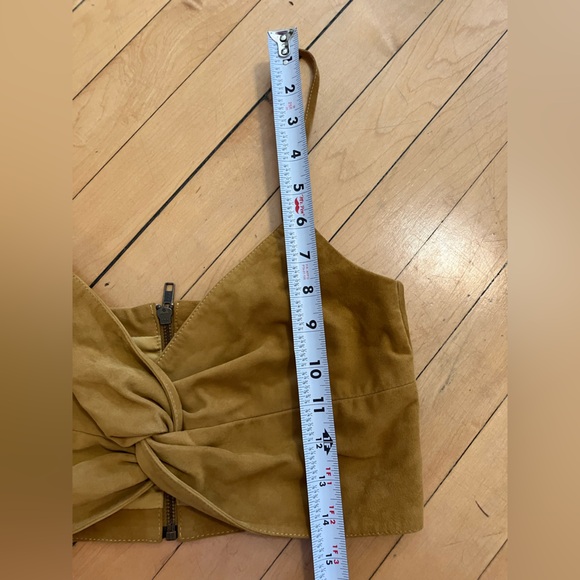 Michelle Mason Suede Crop Top - Picture 10 of 10